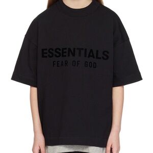 Kids Black Essentials Tshirt